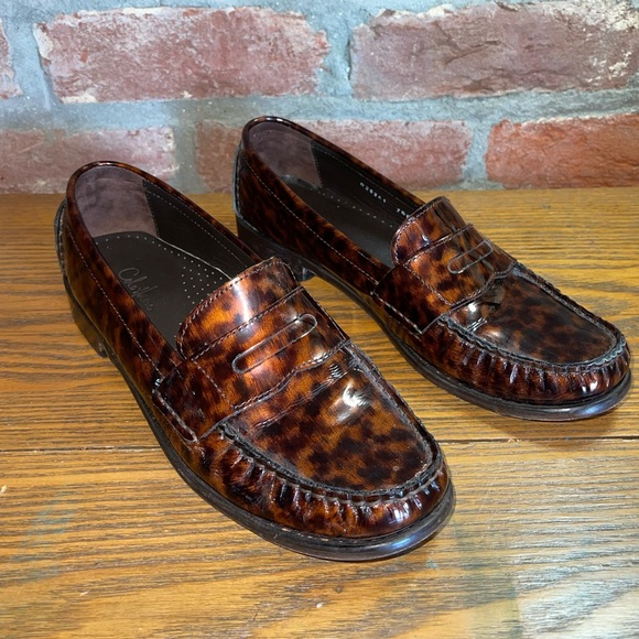Cole Haan Shoes - Cole Haan Air Tortoise Penny Loafers Patent Leather Slip On Shoes Women’s 7.5 B
